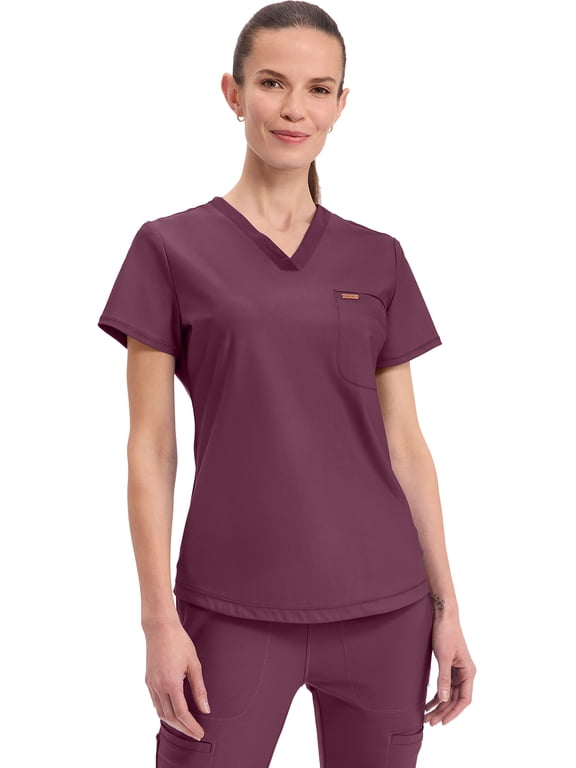 Form Women's Scrubs Top Tuckable V-Neck CK819
