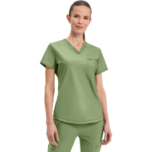 Cherokee Form Women's Scrubs Top Tuckable V-Neck CK819