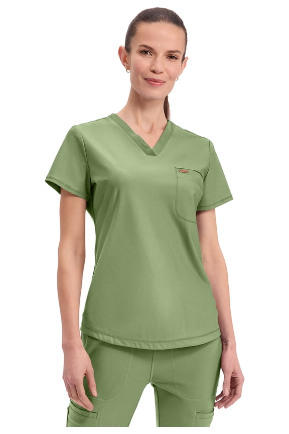 Form Women's Scrubs Top Tuckable V-Neck CK819