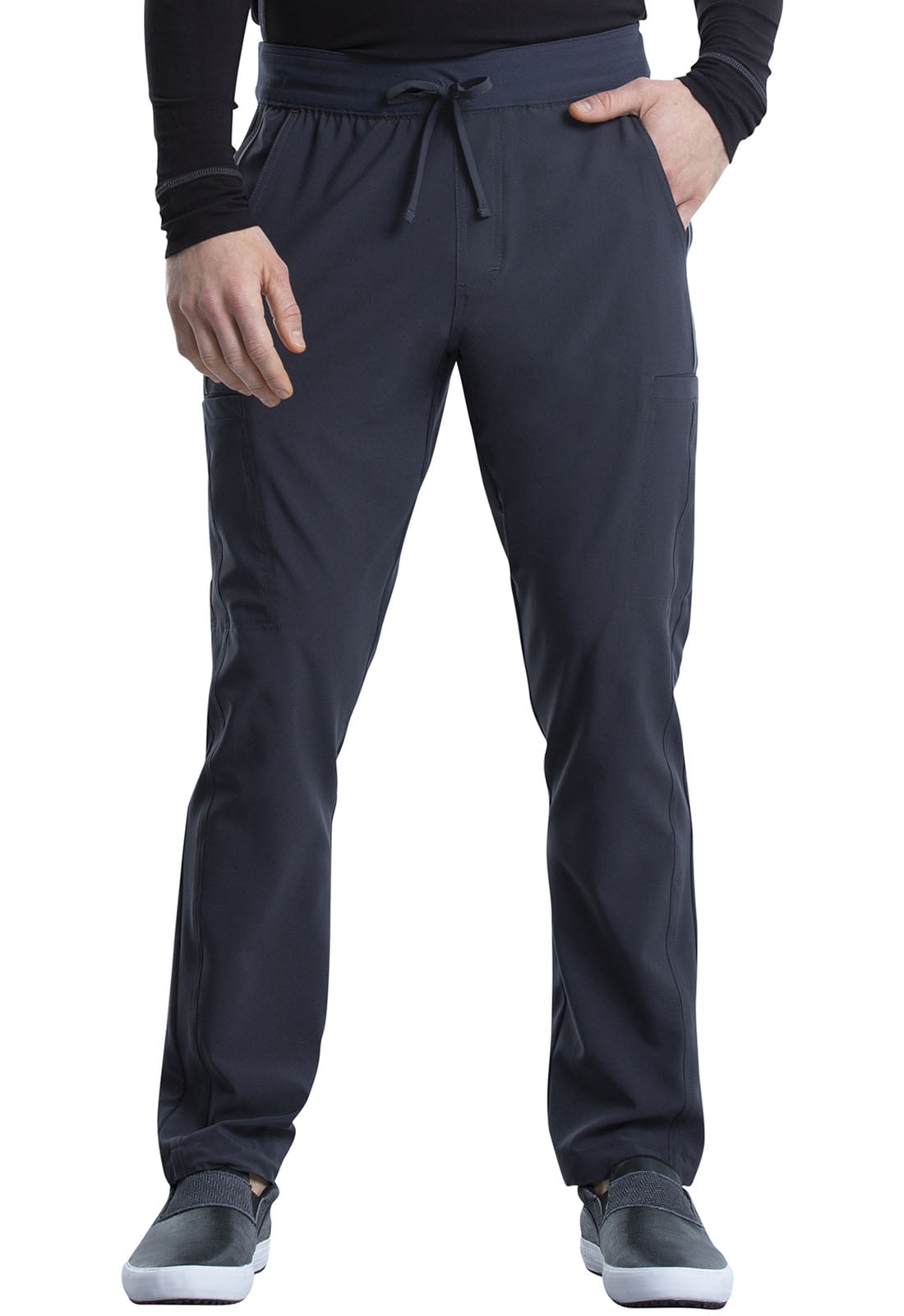 CHEROKEE IFlex Pantalone Uomo – Modello Cargo CK006 – Gamba Affusolata – Sette Tasche – Vita Elastica – Colore Nero, Taglia S - 4