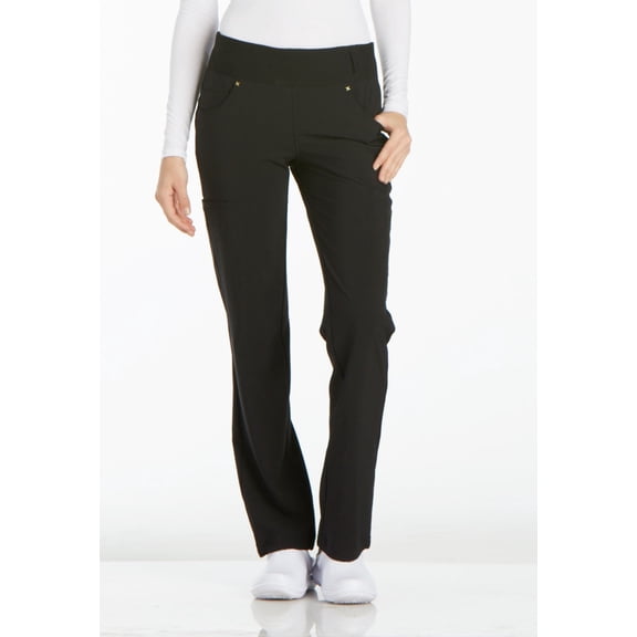 Cherokee Iflex Women's Scrubs Pant Mid Rise Straight Leg Pull-On CK002