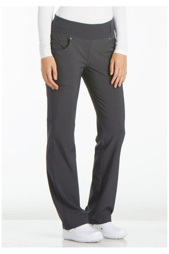 Iflex Women's Scrubs Pant Mid Rise Straight Leg Pull-On CK002