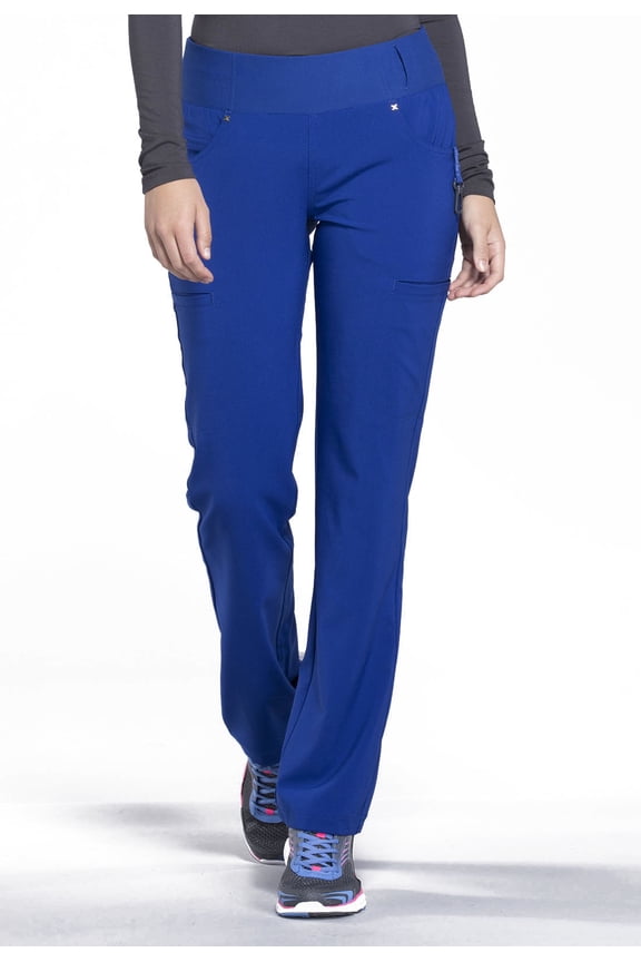 Iflex Women's Scrubs Pant Mid Rise Straight Leg Pull-On CK002