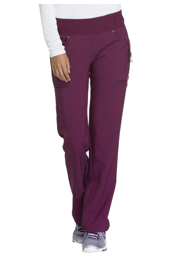 Iflex Women's Scrubs Pant Mid Rise Straight Leg Pull-On CK002