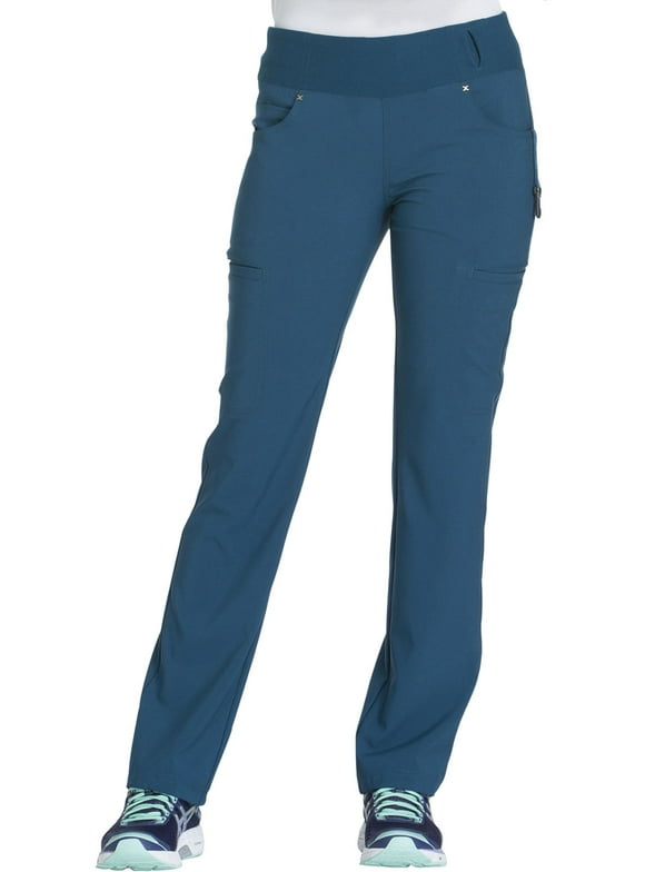 Cherokee Iflex Women's Scrubs Pant Mid Rise Straight Leg Pull-On CK002