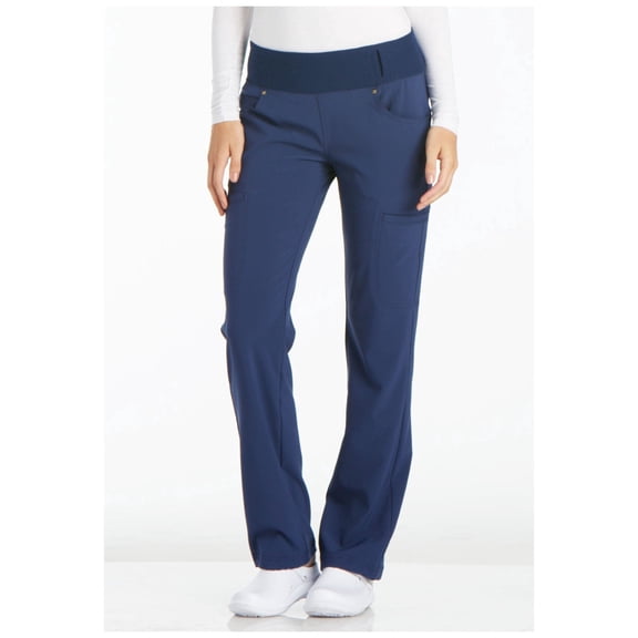 Cherokee Iflex Women's Scrubs Pant Mid Rise Straight Leg Pull-On CK002