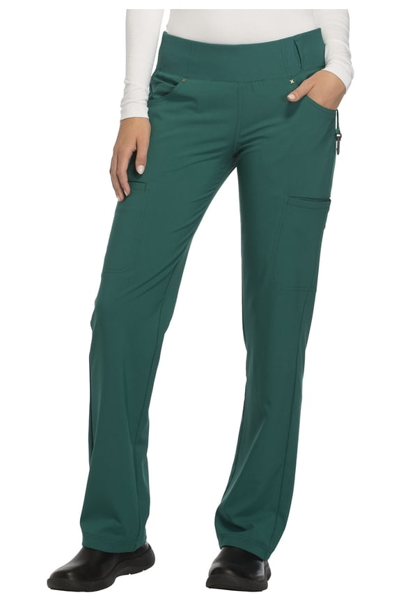 Iflex Women's Scrubs Pant Mid Rise Straight Leg Pull-On CK002