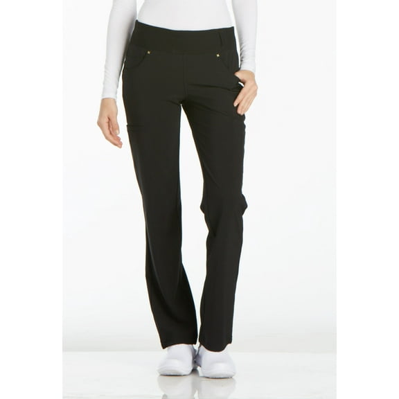 Cherokee Iflex Women's Scrubs Pant Mid Rise Straight Leg Pull-On CK002