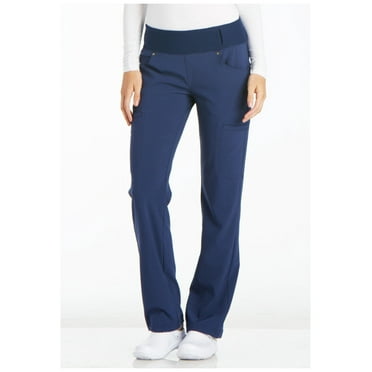 Cherokee Iflex Women's Scrubs Pant Mid Rise Straight Leg Pull-On CK002