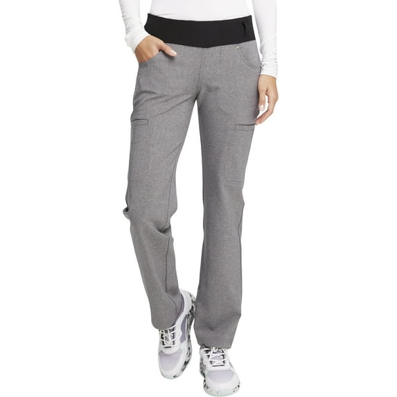 Cherokee Iflex Women's Scrubs Pant Mid Rise Straight Leg Pull-On CK002