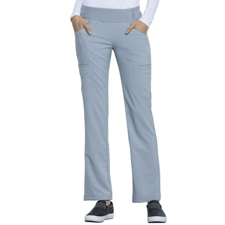 Cherokee Iflex Women's Scrubs Pant Mid Rise Straight Leg Pull-On CK002