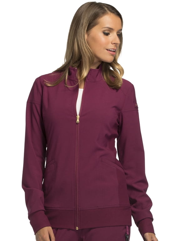 Iflex Women's Warm Up Scrubs Jacket Zip Front CK303