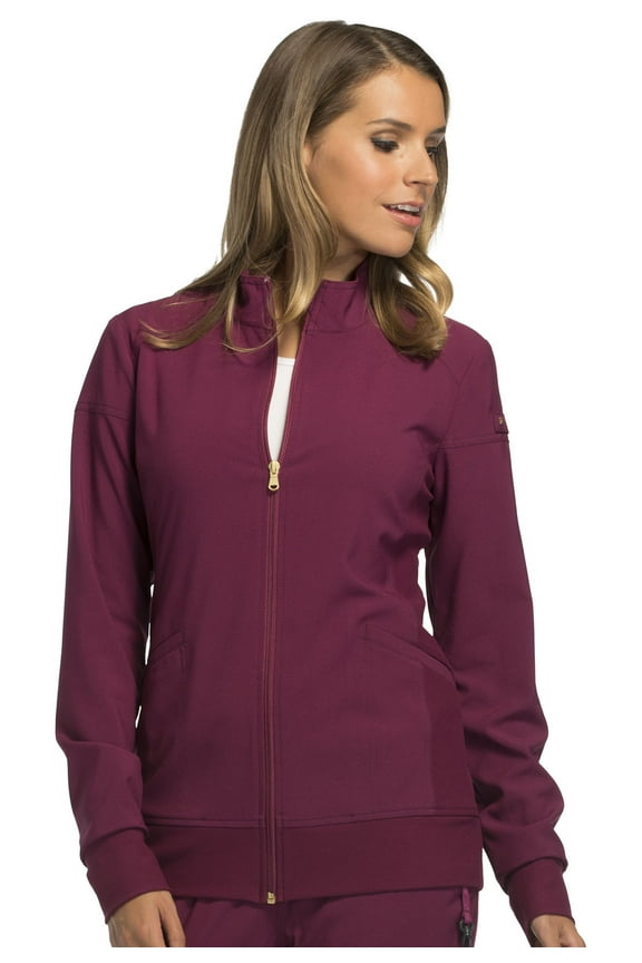 Iflex Women's Warm Up Scrubs Jacket Zip Front CK303