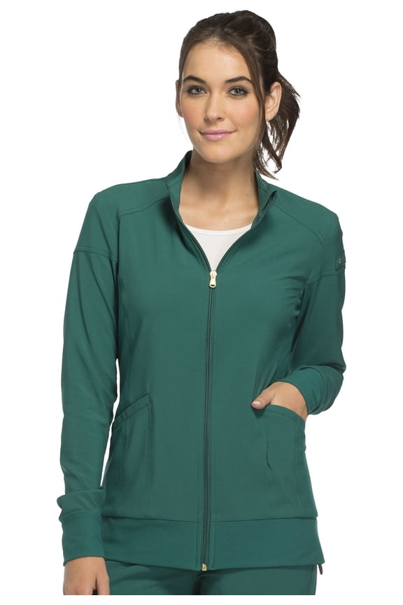 Iflex Women's Warm Up Scrubs Jacket Zip Front CK303