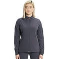 thumbnail image 1 of Cherokee Infinity GNR8 Women Scrubs Jacket Zip Front Plus Size IN320A, 2XL, Pewter, 1 of 5