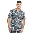 thumbnail image 1 of Cherokee Infinity Men Scrubs Top, V-Neck, CK902, M, Texture Power, 1 of 7