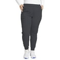 thumbnail image 1 of Cherokee Infinity Scrubs Pant For Women Mid Rise Jogger CK080AP, XXS Petite, Pewter, 1 of 8