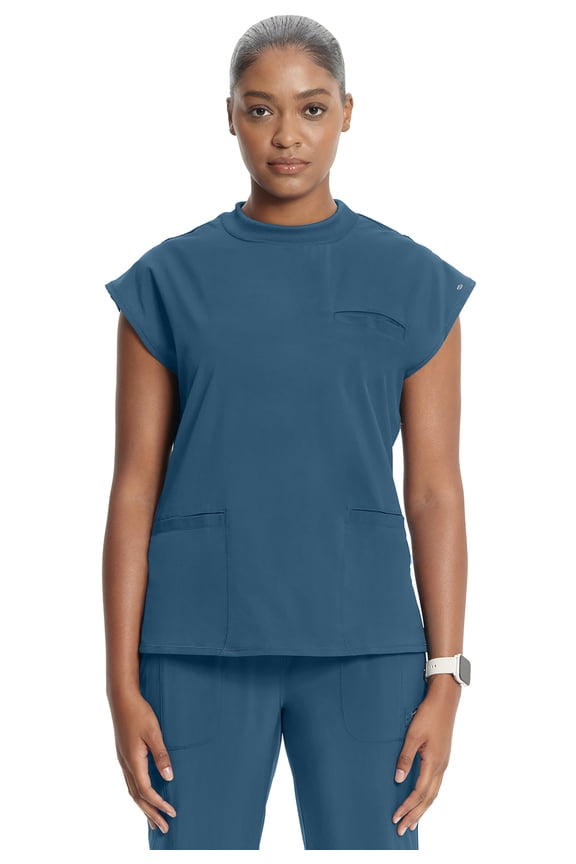 Infinity Scrubs Top For Women Mock Neck CK742A