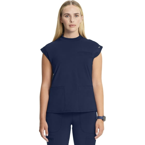 Cherokee Infinity Scrubs Top For Women Mock Neck CK742A