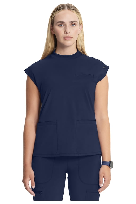 Infinity Scrubs Top For Women Mock Neck CK742A