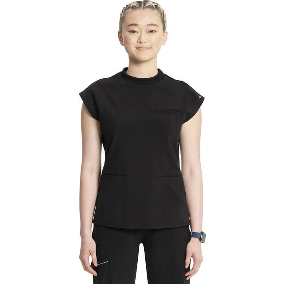 Cherokee Infinity Scrubs Top For Women Mock Neck CK742A