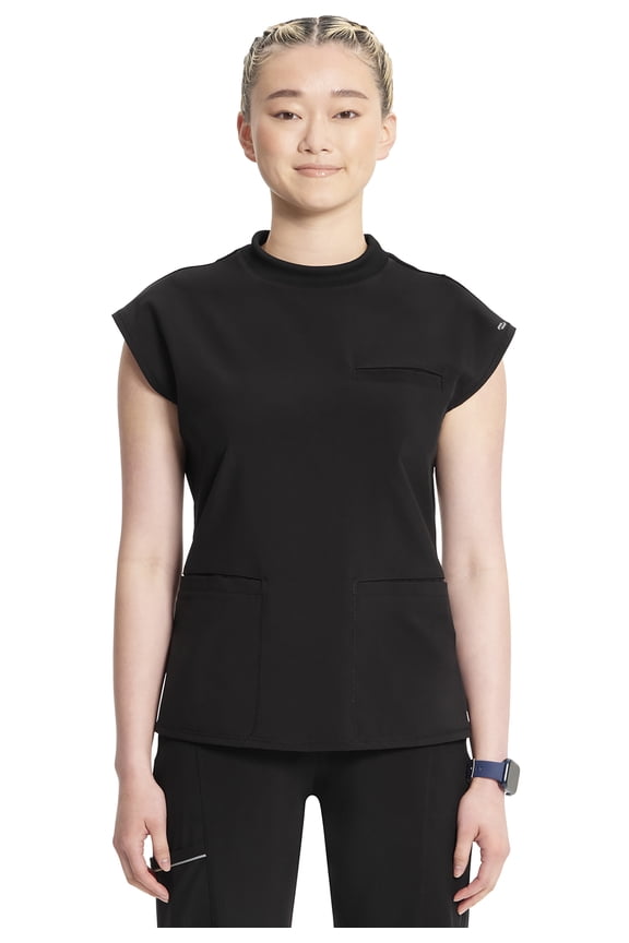 Infinity Scrubs Top For Women Mock Neck CK742A