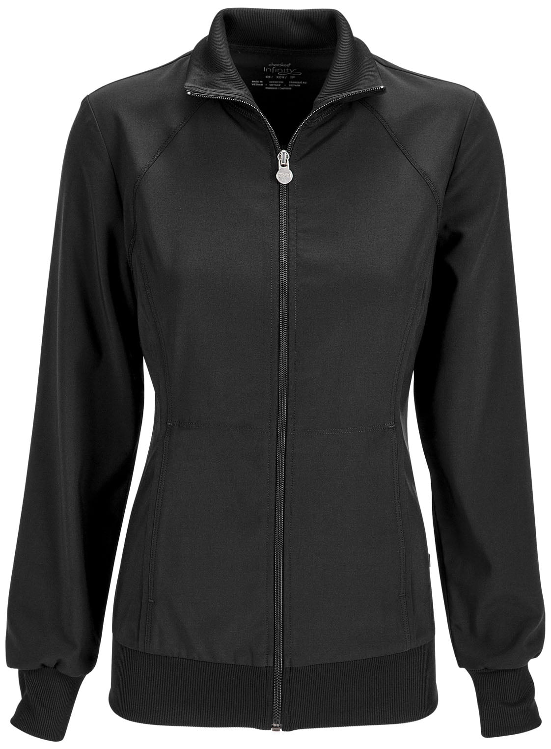 Cherokee black shop scrub jacket
