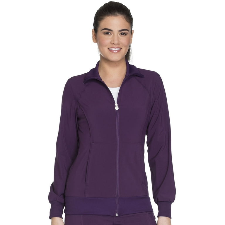 Infinity Cherokee Zip Front Scrub Jackets for Women 4 Way Stretch Fabric 2391A