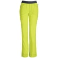 thumbnail image 1 of Cherokee Infinity Women Medical Scrubs Pant Low Rise Slim Pull-On Plus Size 1124AP, 2XL Petite, Citrus, 1 of 4