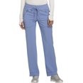 thumbnail image 1 of Cherokee Infinity Women Scrubs Pant, Mid Rise Tapered Leg Drawstring P, Plus Size, CK100AP, 2XL Petite, Ciel, 1 of 7