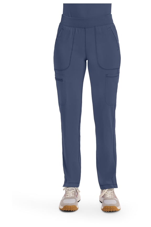 Infinity Women's Scrubs Pant Mid Rise Tapered Leg Pull-On CK065A