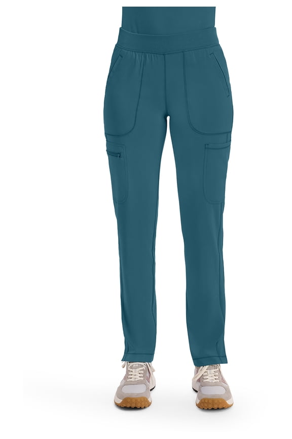 Infinity Women's Scrubs Pant Mid Rise Tapered Leg Pull-On CK065A