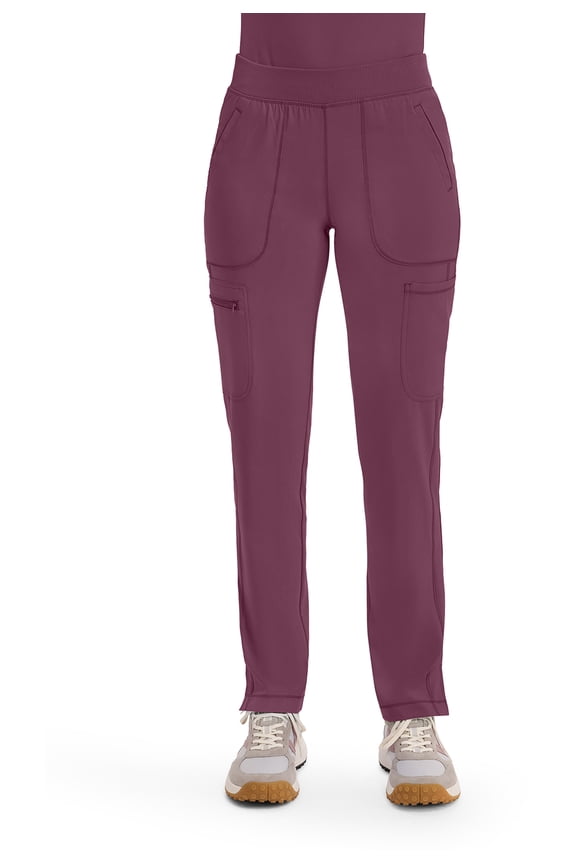 Infinity Women's Scrubs Pant Mid Rise Tapered Leg Pull-On CK065A