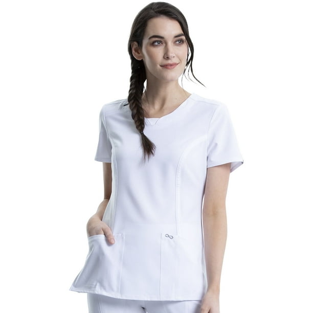 Cherokee round neck scrub top new arrivals