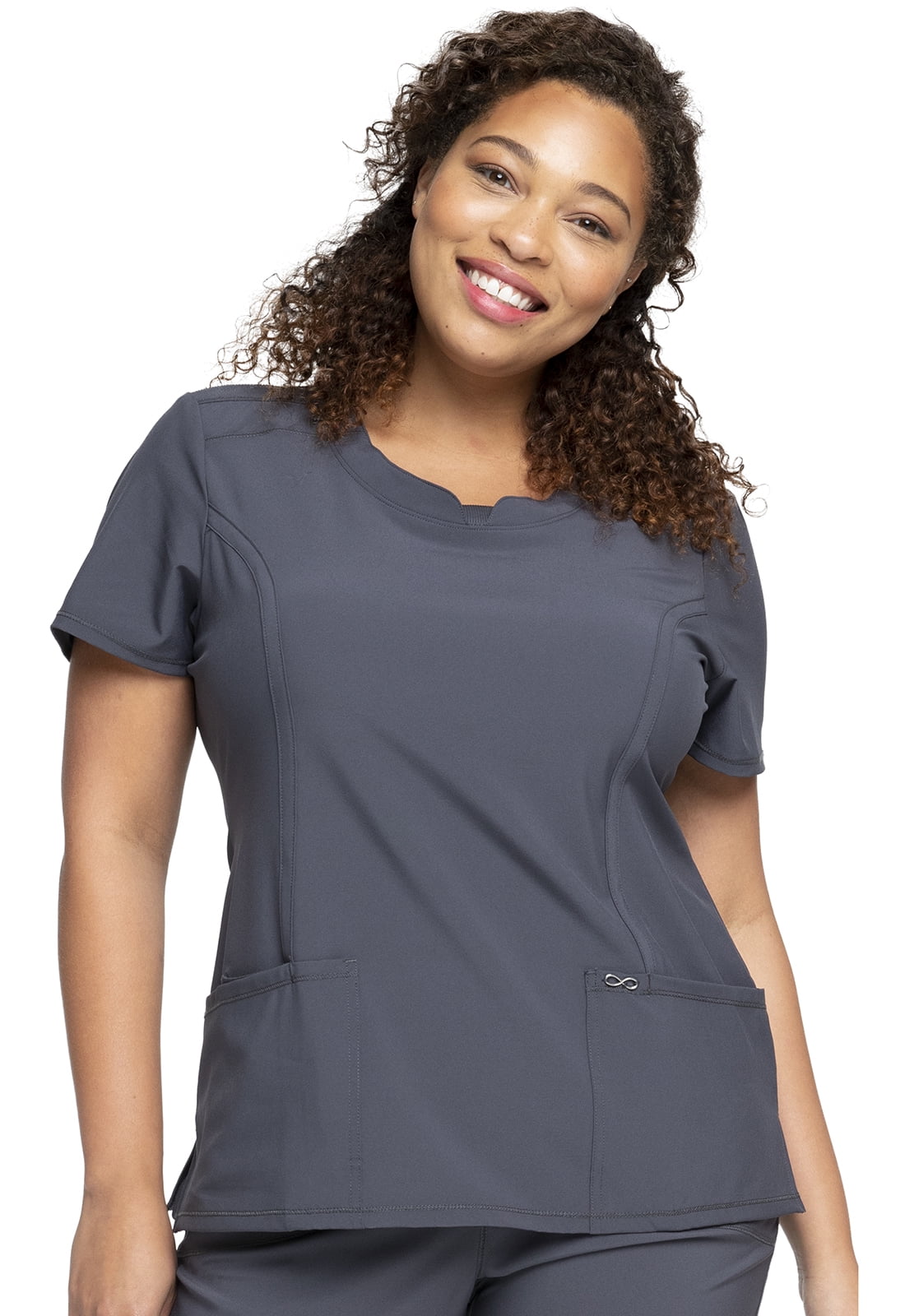 Cherokee round neck scrub best sale top