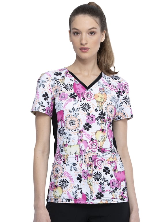 Infinity Women's Scrubs Top V-Neck CK634