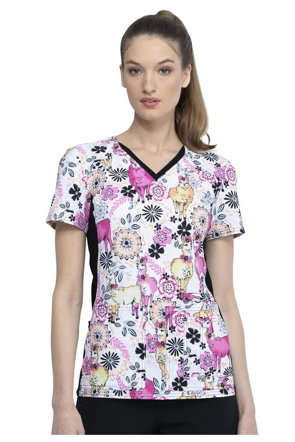 Infinity Women's Scrubs Top V-Neck CK634