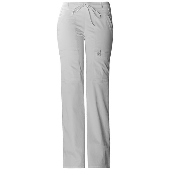 Cherokee Luxe Women's Scrubs Pant Low Rise Flare Leg Drawstring Cargo 21100