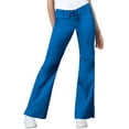 thumbnail image 1 of Cherokee Luxe Women's Scrubs Pant Low Rise Flare Leg Drawstring Cargo 21100, 1 of 5