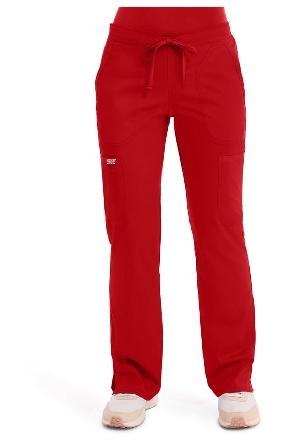 Medical Scrub Pants for Women, Mid Rise Moderate Flare Drawstring Scrub Bottoms - WW120