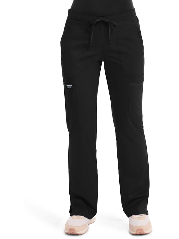 Medical Scrub Pants for Women, Mid Rise Moderate Flare Drawstring Scrub Bottoms - WW120