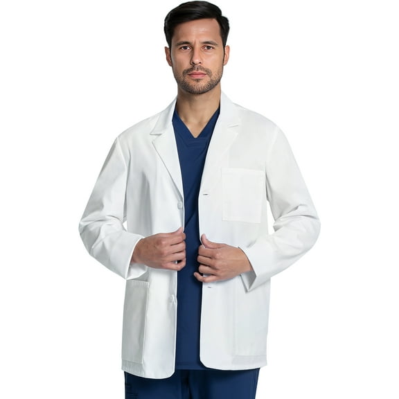 Cherokee Men Scrubs Lab Coat 30" Consultation CK401