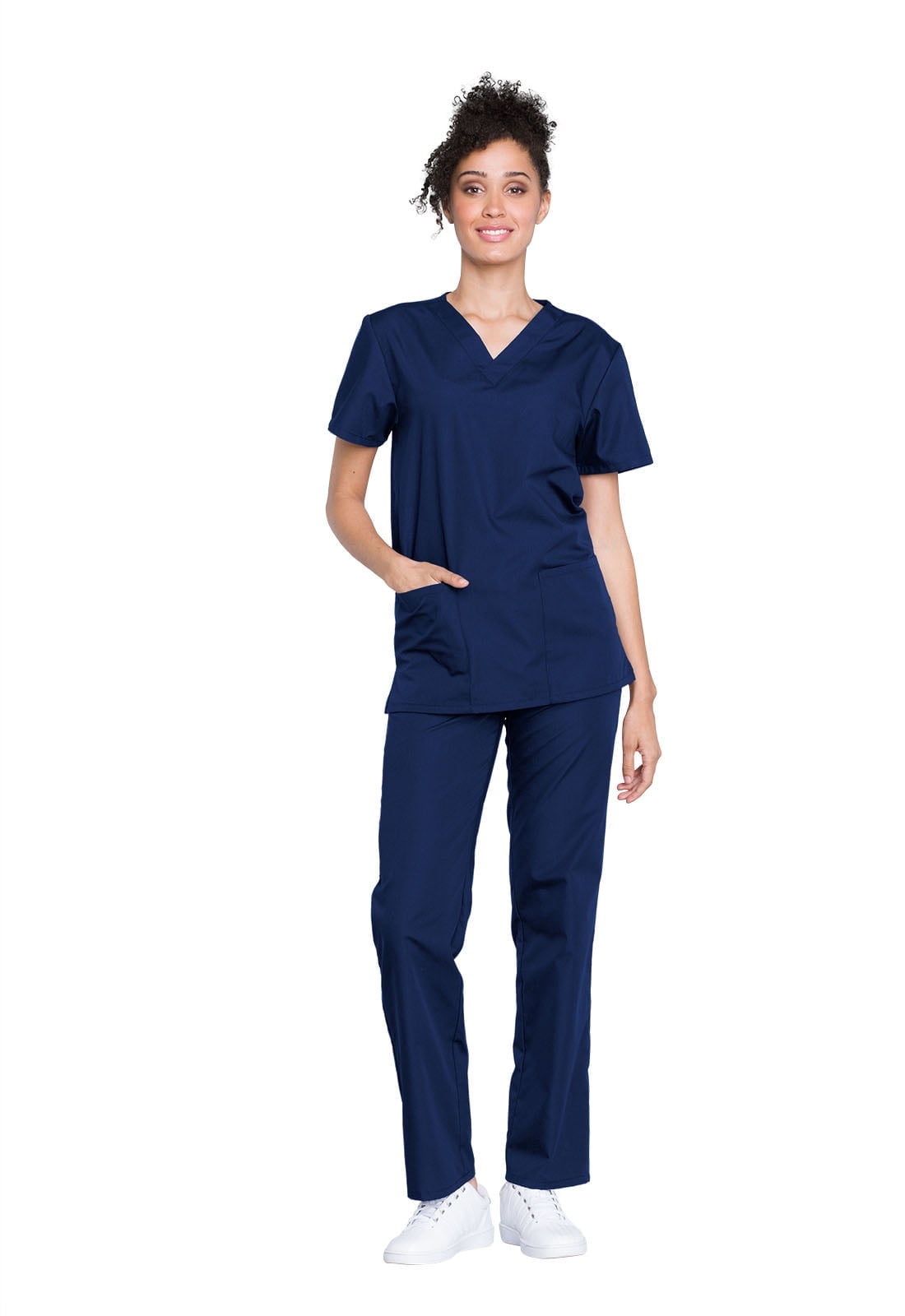 Scrub Rx Cherokee Scrub Set Unisex Medical Top and Drawstring Pant with Pockets ...