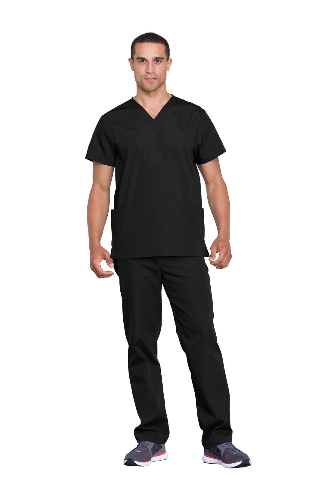 Men and Women Scrub Set Modern Fit Top and Drawstring Waist Pant - WW530C