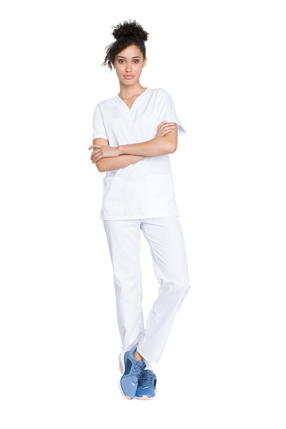 Men and Women Scrub Set Modern Fit Top and Drawstring Waist Pant - WW530C