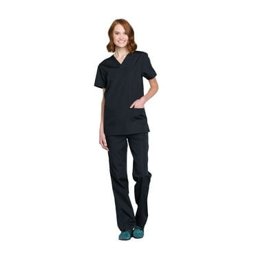 Cherokee Men and Women Scrub Set Modern Fit Top and Drawstring Waist Pant - WW530C