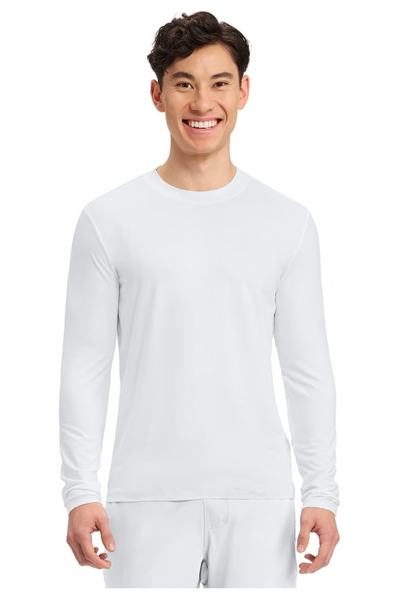 Men's Long Sleeve Underscrub Tee Modern T-shirt with Crew Neck - CK807