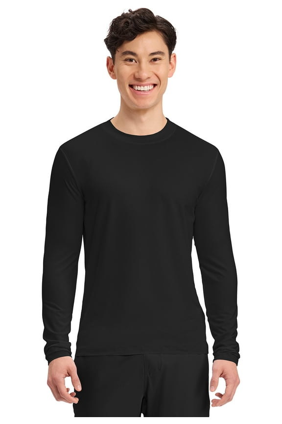 Men's Long Sleeve Underscrub Tee Modern T-shirt with Crew Neck - CK807