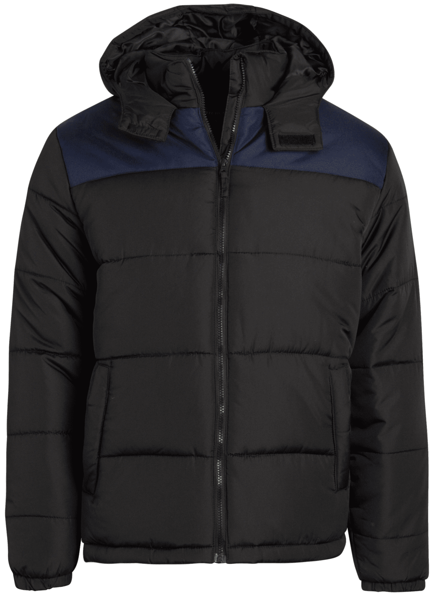 Cherokee Men's Winter Jacket Basic Bubble Puffer Coat with Hood (M