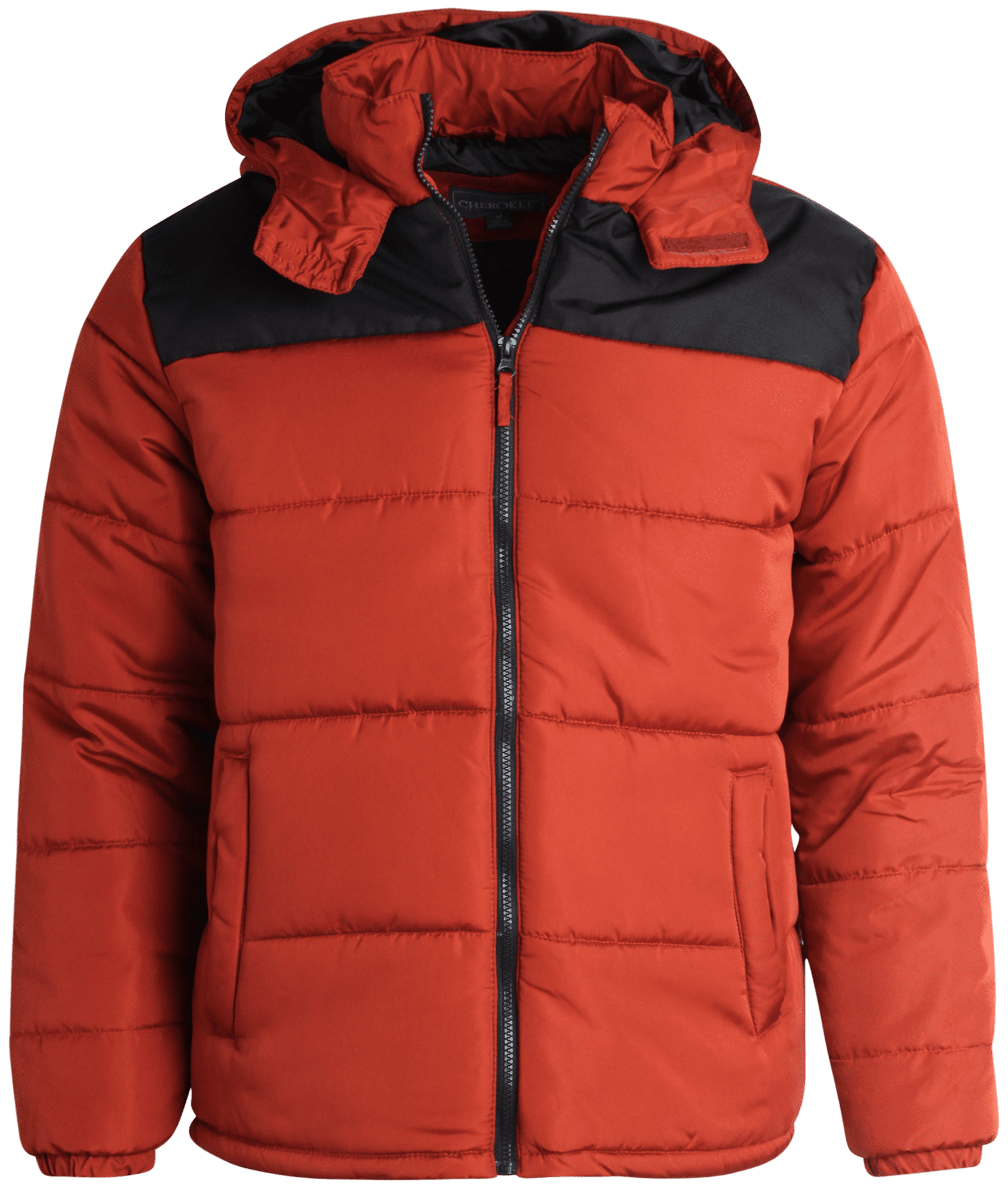 Cherokee Men's Winter Jacket - Basic Bubble Puffer Coat with Hood (M-2XL) 